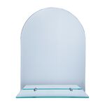 Tema Curved Bevelled 60x45cm Shelf Mirror