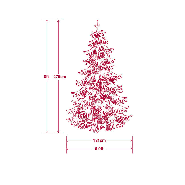 Nebraska Christmas Tree 9ft 