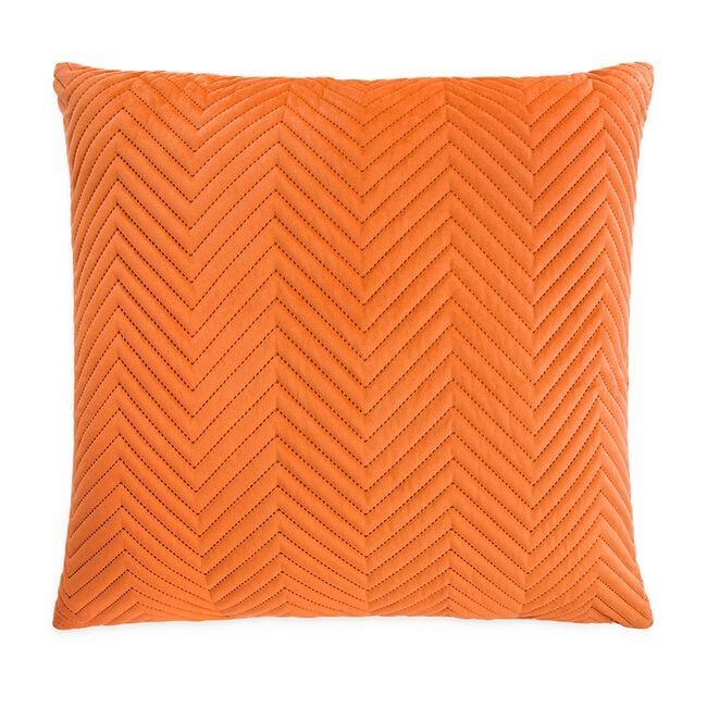 Triangle Stitch Cushion 45x45cm - Orange