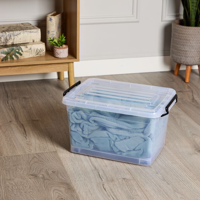Storage Master 32L Rolling Storage Box & Lid