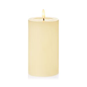Flickabright LED 7.5x12.5cm Pillar Candle Cream