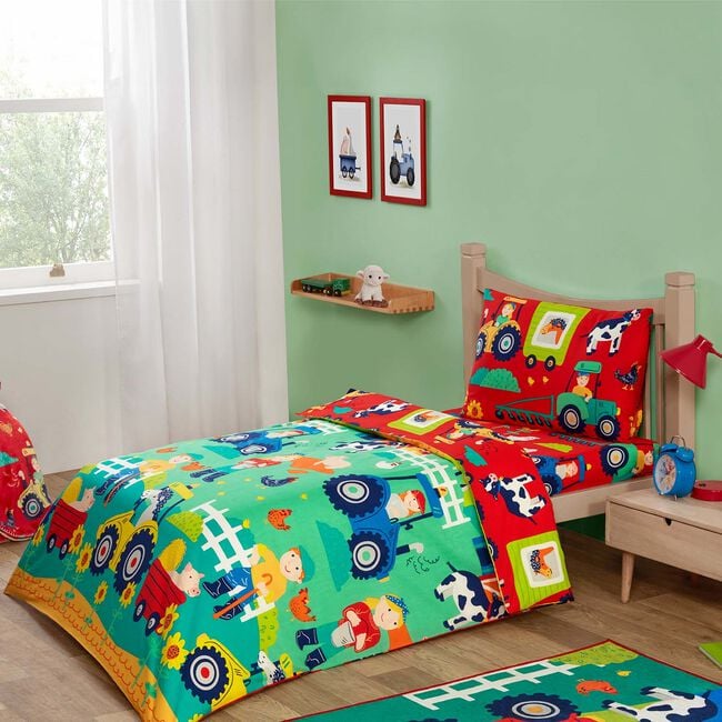 JUNIOR BED DUVET COVER Sunny Daze Farm