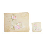 Floral Tea Cup & Jug Mats & Coasters 4 Pack