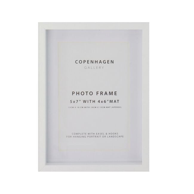 8x10''COPENHAGEN WHITE Photo Frame