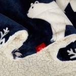 Ruane Arctic Bears Sherpa Throw 127cm x 152cm 