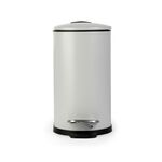 BELDRAY 5L D SHAPE GREY Soft Close bin