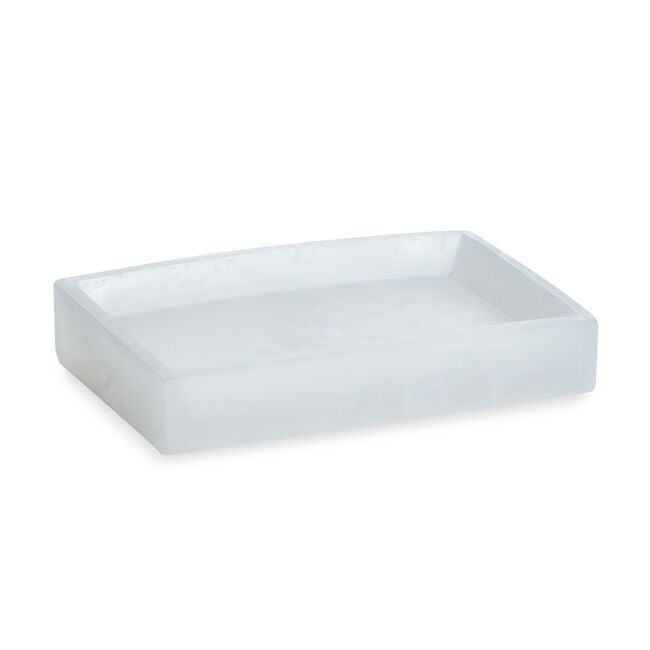 SALERNO SOAP DISH White