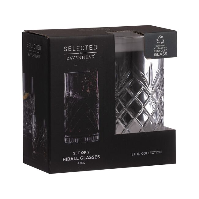 Ravenhead Eton 45cl Hiball Glasses Set Of 2