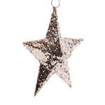 Gold Sequin Star Hanging Decoration
