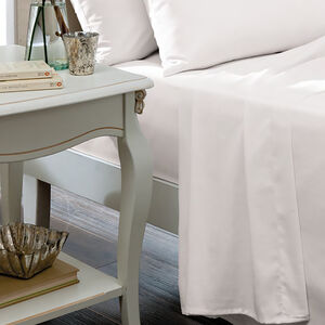 SINGLE FLAT SHEET Luxury Percale White