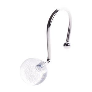Pearl Ball Chrome Shower Hooks - 12pk