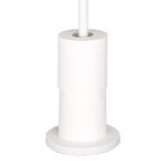 Freestanding Toilet Roll Spike & Holder White