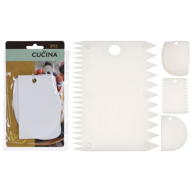 La Cucina 3 Piece Cake Scrapers