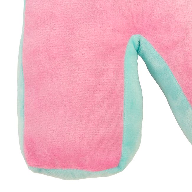 LETTER N Cushion Pink/Duck Egg