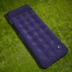 Easy Inflate Flocked Single Air Mattress