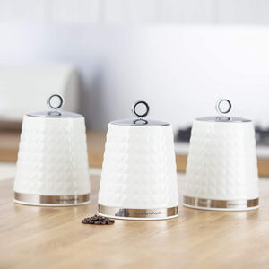 Morphy Richards Dimensions 3 White Canisters Set