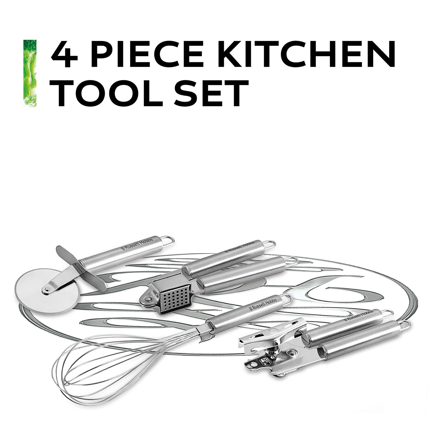 Russell Hobbs 4 Piece Kitchen Utensils Tools Set Home Store + More