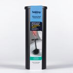 BELDRAY BLACK ROUND TOILET BRUSH With Silicone Head 