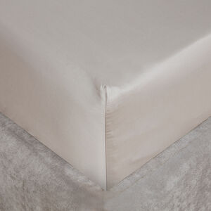 SB FITTED SHEET 500 Threadcount Cotton Stone