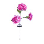 PURPLE HYDRANGEA Solar Garden Stake Light