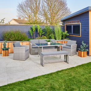 Toscana 5 Piece Rattan Lounge Garden Furniture Set