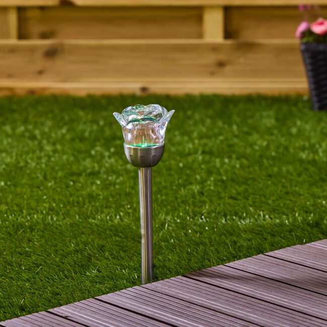 Solar Rose Post Light