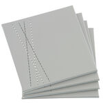 Reversible Leather Diamond Coaster - Duck Egg/Grey