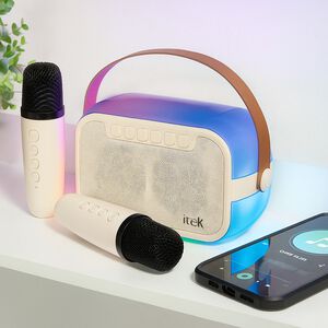 ITEK Bluetooth Light Up Karaoke Speaker
