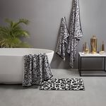 FUSION ANIMAL PRINT BLACK 50X80cm Bath Mat
