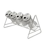Glass Spice Rack Set - 4 Jars