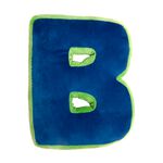 LETTER B Cushion Blue/Green