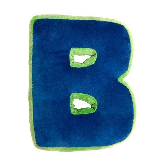 LETTER B Cushion Blue/Green