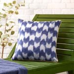 Indoor Outdoor Tie Dye Beat Navy Cushion