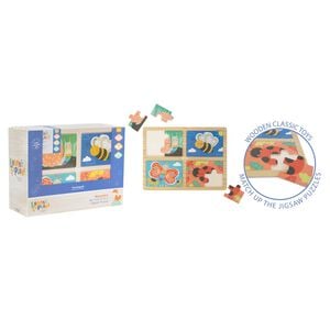 Learn & Play 4 in 1 Wooden Jigsaw