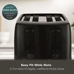HAMILTON BEACH ESSENTIALS BLACK 4 Slice Toaster