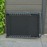 Black Folding Sun Lounger