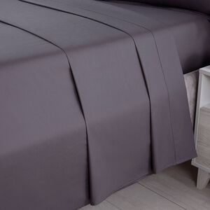 SINGLE FLAT SHEET 200 Threadcount Cotton Grey 4C