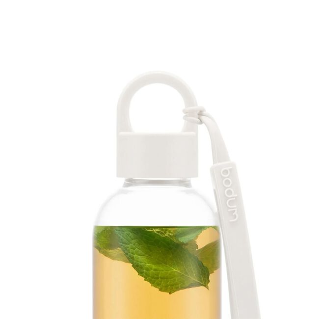 BODUM MELIOR OFF WHITE 0.5L Glass Water Bottle