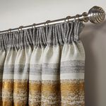 PENCIL PLEAT TRIBECA STRIPE GREY 66X54 Curtain