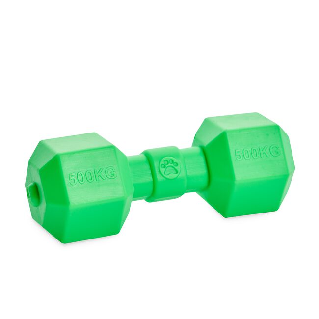 Rubber Dumbbell Dog Toy With Squeak