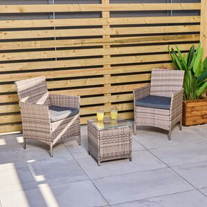 Treviso Rattan 3 Piece Bistro Set