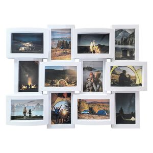 12 Multi Aperture Photo Frame White