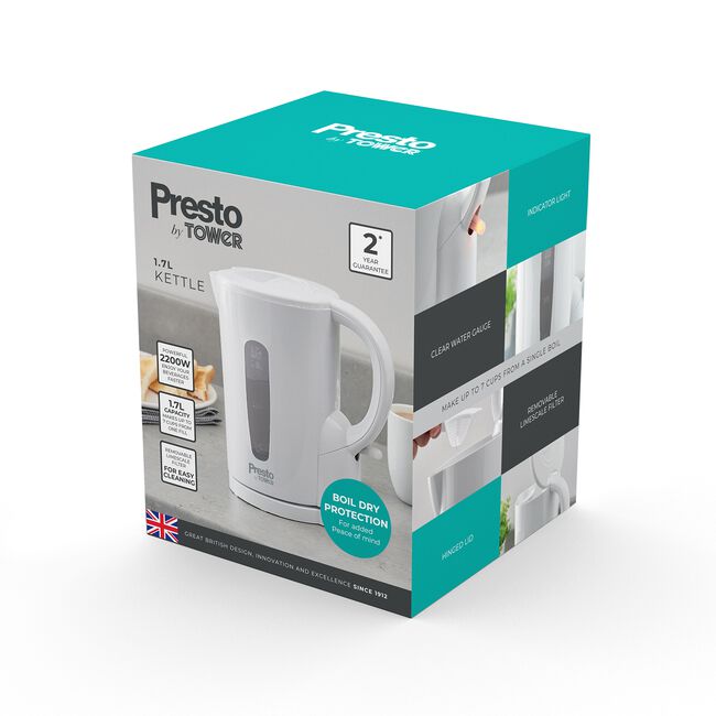 PRESTO WHITE 1.7L Kettle