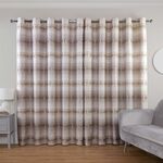 OMBRE BANDS OATMEAL 90x90 Curtain