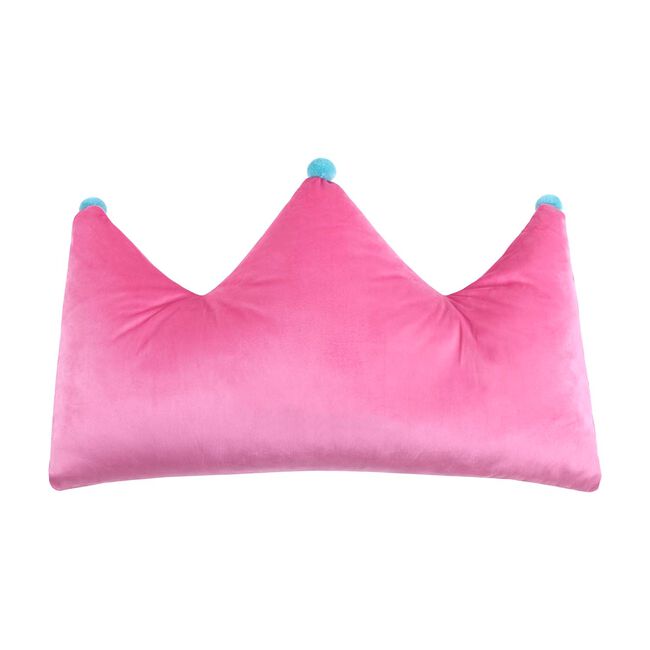 CROWN SHAPED POM POM PINK Cushion