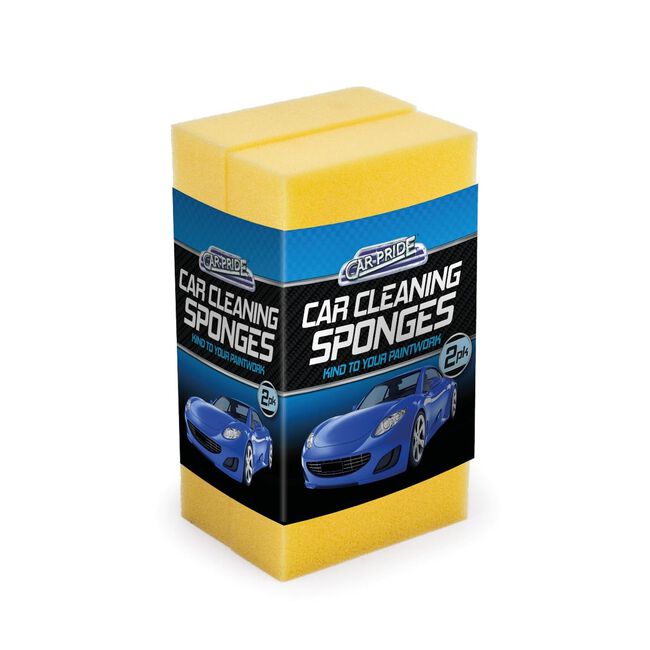 Car Pride Handy Car Sponges 2pk
