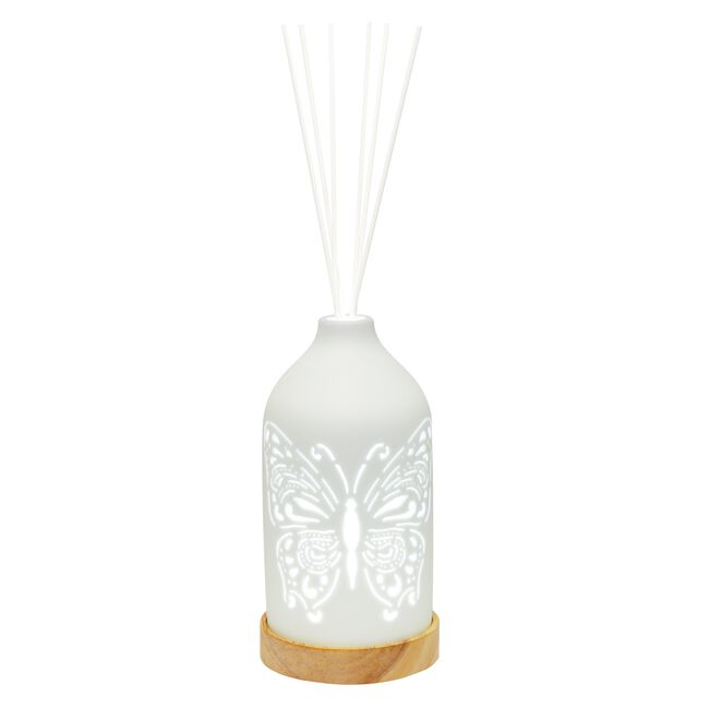 Woodbridge LED Ceramic Reed Diffuser Butterfly