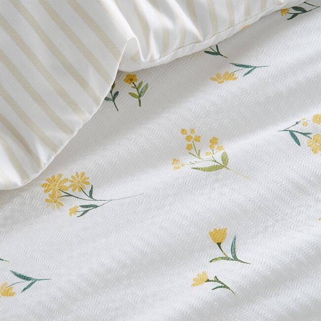 SINGLE DUVET COVER Dreams & Drapes Ditsy Floral Seersucker