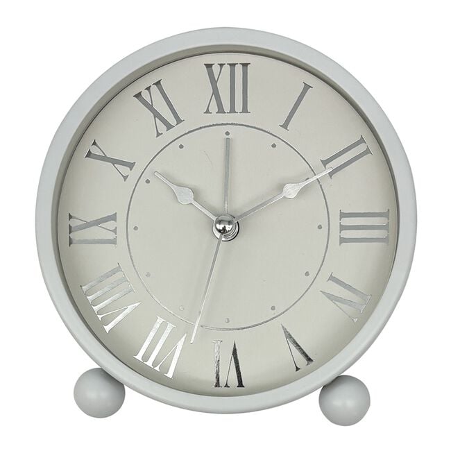 TABLE ALARM CLOCK White 11cm