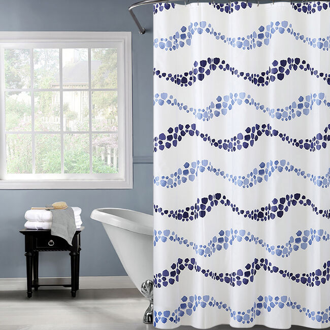 Peva Wave Shower Curtain